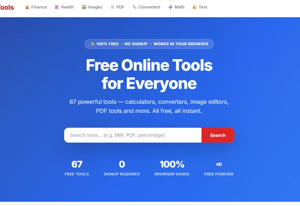 Sito ArrudaTools con strumenti online gratuiti